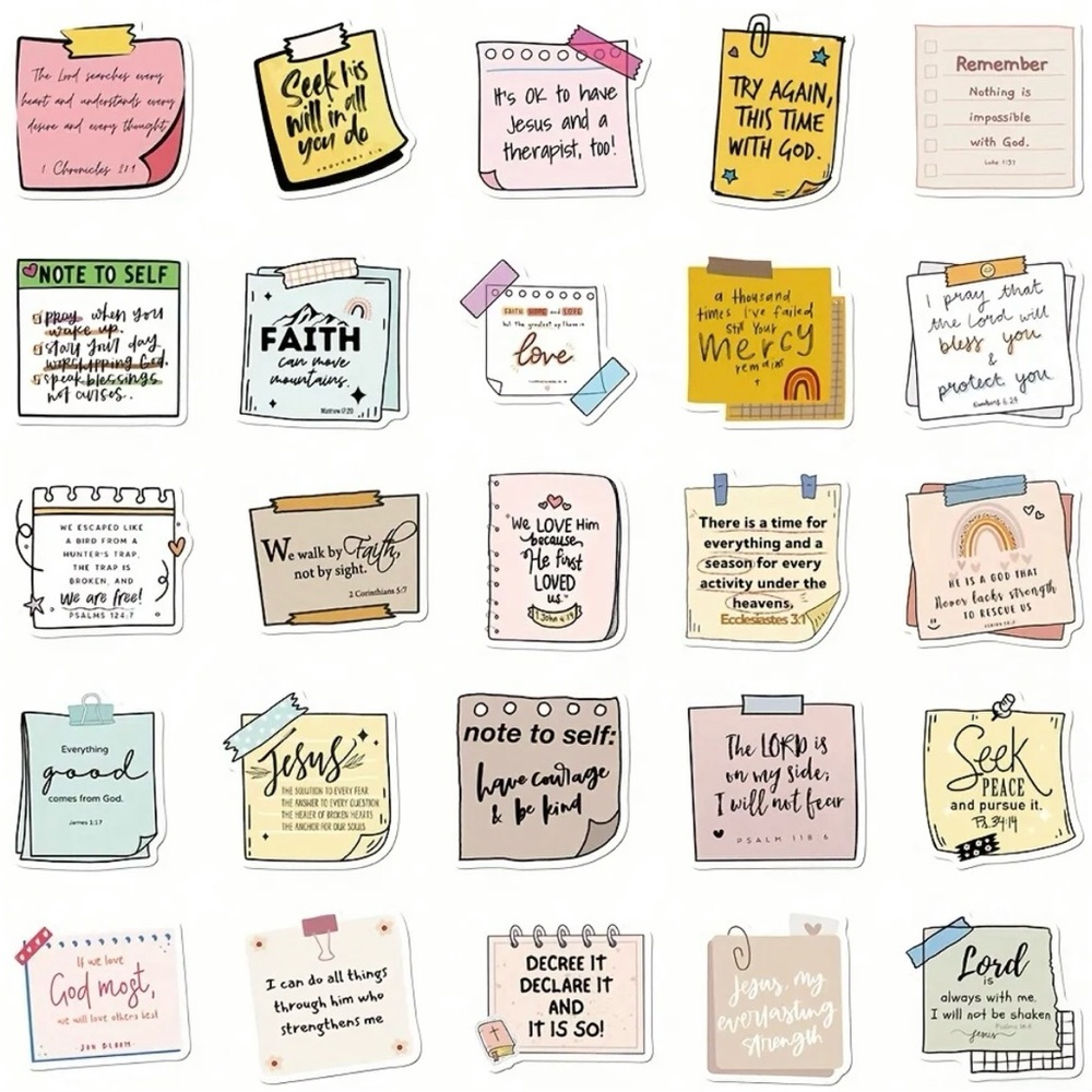 Inspirational Stickers Set - Multicolor - Picture 8 of 10